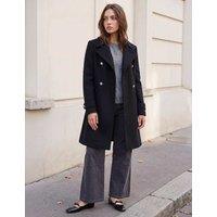 Roman Petite Double Breasted Tailored Coat Black