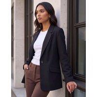 Roman Tailored Single Breasted Blazer Black