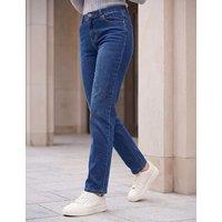 Roman Petite Mid Rise Straight Leg Jeans Indigo