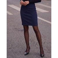 Roman Jersey Textured Pencil Skirt Navy
