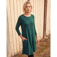 Roman Jersey Knee Length Swing Dress Dark Green