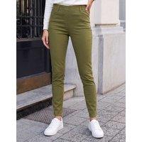 Roman Stretch Denim Elasticated Waist Jeggings Khaki