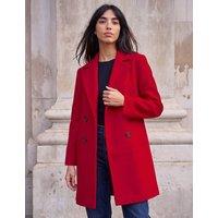 Roman Petite Double Breasted Tailored Coat Red