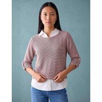 Roman 2 in 1 Textured Mock Shirt Jumper Pink