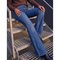 Roman Petite Mid Rise Bootcut Jeans Indigo