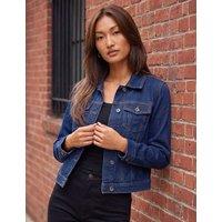 Roman Denim Cropped Jacket Indigo