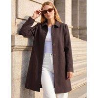Roman Tailored Swing Coat Chocolate