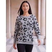 Roman Animal Print Jumper Grey