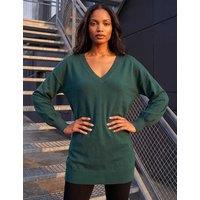 Roman V-Neck Jumper Dark Green