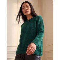 Roman Sparkly Crew Neck Bow Back Jumper Dark Green