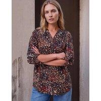 Roman Printed V-Neck Shirt Copper