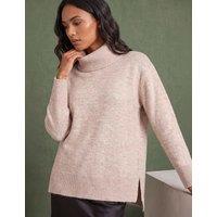 Roman Roll Neck Jumper Natural