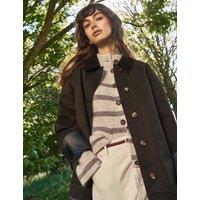 White Stuff Reversible Checked Collared Jacket Dark Green