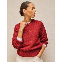 White Stuff Crew Neck Jumper Bright Red