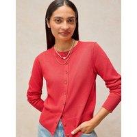 White Stuff Pure Cotton Cardigan Bright Red