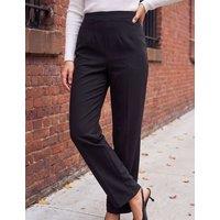 Roman Ponte Straight Leg Trousers Black