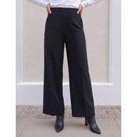 Roman Petite Ponte Wide Leg Trousers Black