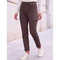 Roman Cargo Straight Leg Trousers Chocolate