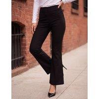Roman Bootcut Trousers with Stretch Black