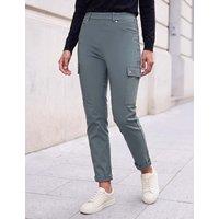 Roman Cargo Straight Leg Trousers Khaki