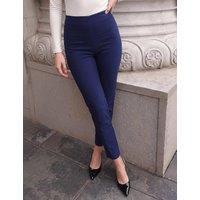 Roman Slim Fit Trousers with Stretch Navy