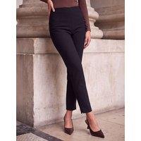 Roman Slim Fit Trousers with Stretch Black