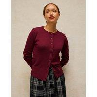 White Stuff Pure Cotton Cardigan Plum