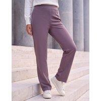 Roman Petite Jersey Straight Leg Trousers Taupe