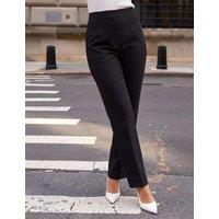 Roman Petite Jersey Straight Leg Trousers Black/Black