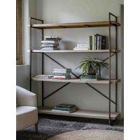 Gallery Direct Brogdale Metal & Wood Display Unit Medium Brown