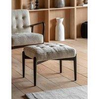 Gallery Direct Humber Cream Faux Sheepskin Footstool Oatmeal