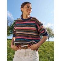 White Stuff Striped Crew Neck Jumper Navy Mix