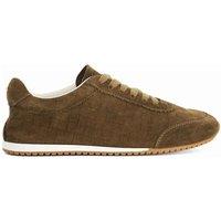 Dune London Suede Trainers Khaki
