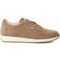 Dune London Suede Trainers Taupe