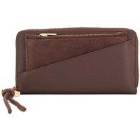 Dune London Leather Large Purse Brown