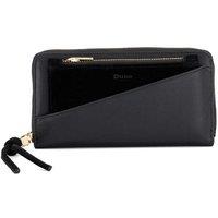 Dune London Leather Large Purse Black