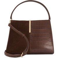 Dune London Leather Grab Bag Brown
