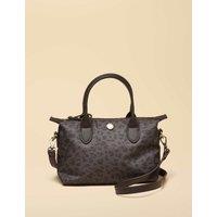 Joules Animal Print Mini Cross Body Bag Brown Mix