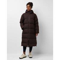 Sweaty Betty Nimbus Longline Waterproof Puffer Dark Brown