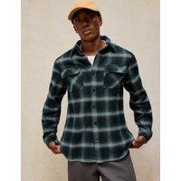 White Stuff Pure Cotton Darwen Check Shirt Teal