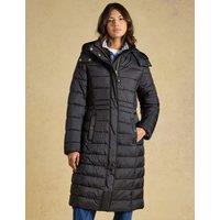 Joules Showerproof Longline Padded Coat Black