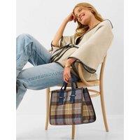 ACCESSORIZE Check Print Handheld Clutch Bag Multi