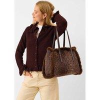 ACCESSORIZE Leopard Print Faux Fur Shoulder Bag Multi
