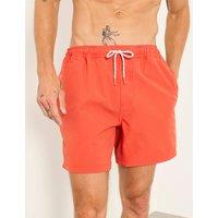 FatFace Seersucker Swim Shorts Orange