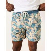 FatFace Graphic Swim Shorts Blue Mix