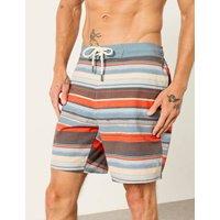 FatFace Striped Swim Shorts Orange Mix