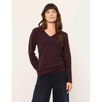 FatFace Sparkly Longline Tunic Burgundy