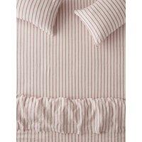 Piglet In Bed Pure Linen Walderton Stripe Fitted Sheet Natural