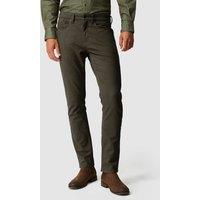 Rodd & Gunn Motion Melange Straight Fit 5 Pocket Jeans Dark Green