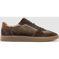 Rodd & Gunn Leather Lace Up Trainers Chocolate